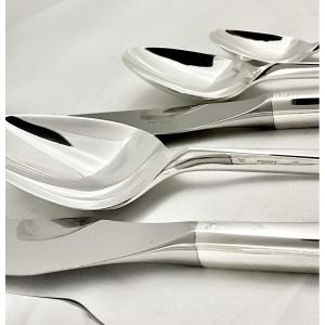 Ercuis Horizon, 110-piece Cutlery Set For 12 People, 1972, Silver-plated Metal 