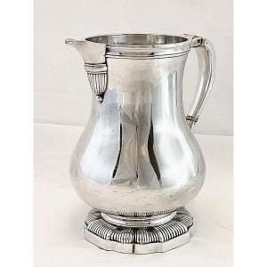 Puiforcat, Sterling  Silver, Water Jug, Beer Or Juice Jug, Water Pot, Ewer, Pitcher 