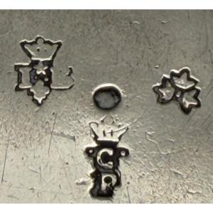 Parthenay 1749-50, Solid Silver Tastevin, Silversmith Jean Boutin