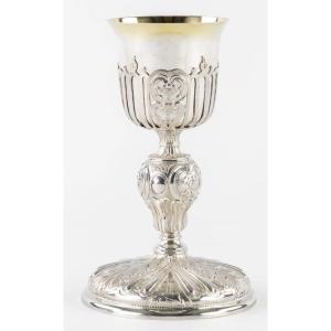 Lorient 1775, Pierre-hyacinthe Cordé , Louis XVI Chalice In Solid Silver