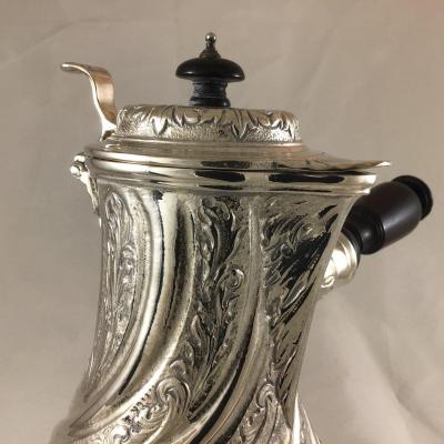 Silverplated Coffeepot By Christofle , Nineteenth Century 