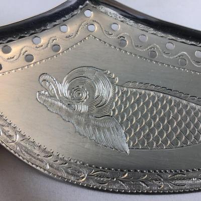 Empire Fish Shovel, Paris1798-1809, Sterling Silver