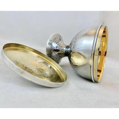 Ciborium, Design Year '60, Silver And Gilded Metal.