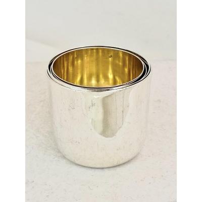 4 Nestable Curons In Sterling Silver, Mexico 1960s