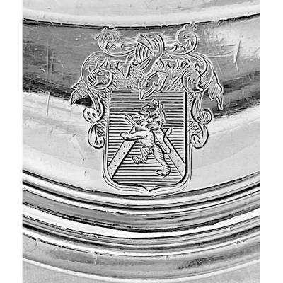 Louis XV Dish, Paris 1770, Jean-louis Morel, Sterling Silver.