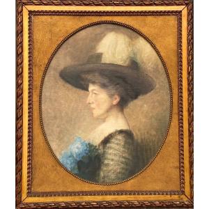 Portrait Of A Lady , 1870-1900, Oil On Canvas