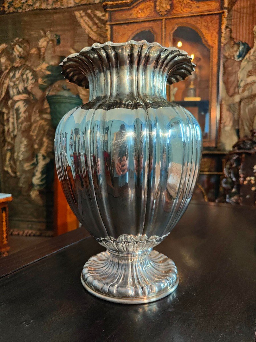 Bellissimo vaso in argento, argentiere: Genazzi-photo-4
