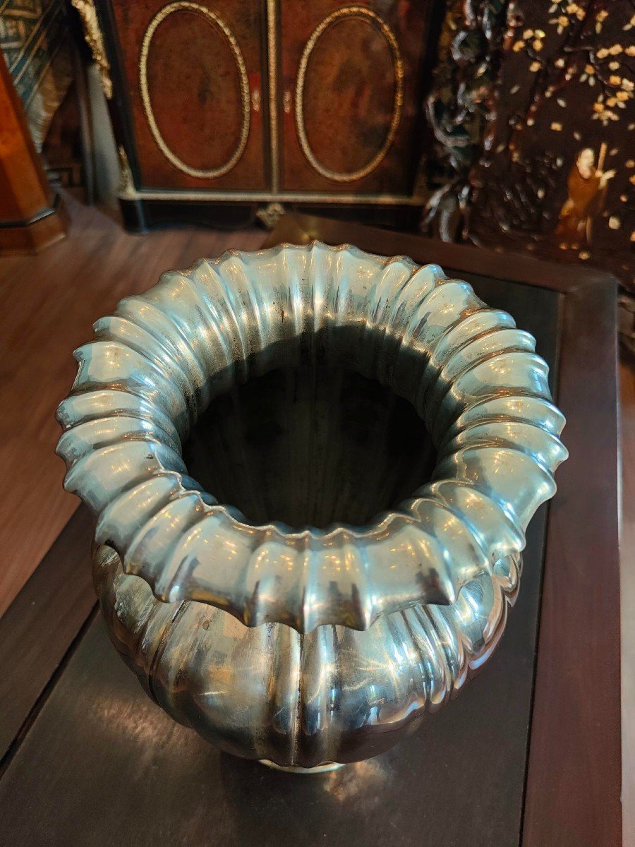 Bellissimo vaso in argento, argentiere: Genazzi-photo-4