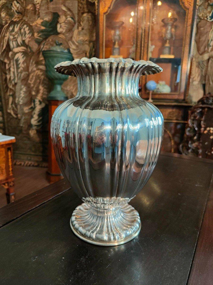 Bellissimo vaso in argento, argentiere: Genazzi