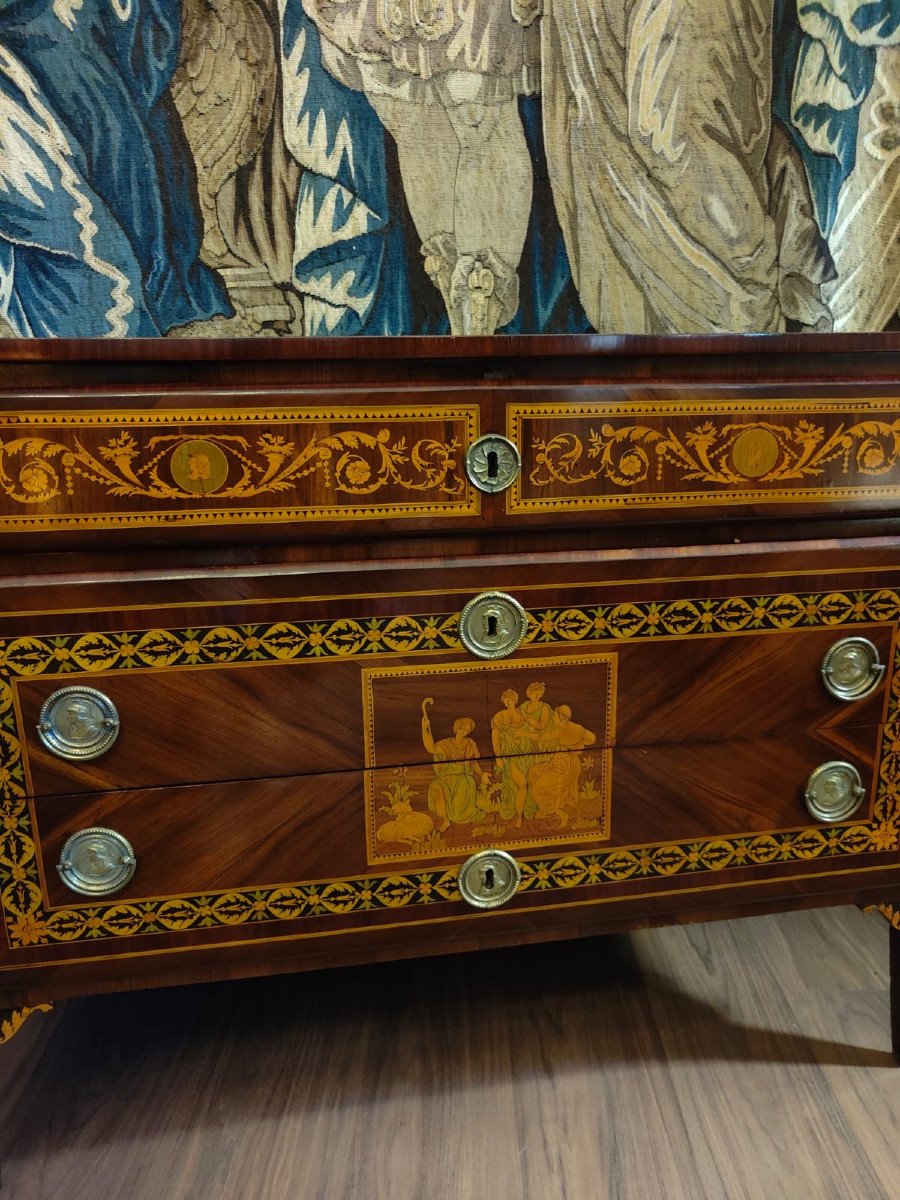 Bellissima coppia di cassettoni Luigi XVI-photo-4