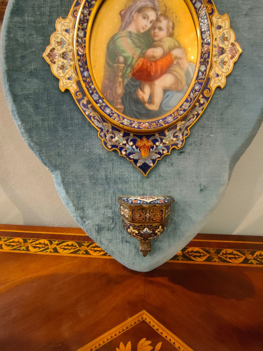 Grande acquasantiera  cloisonne-photo-3