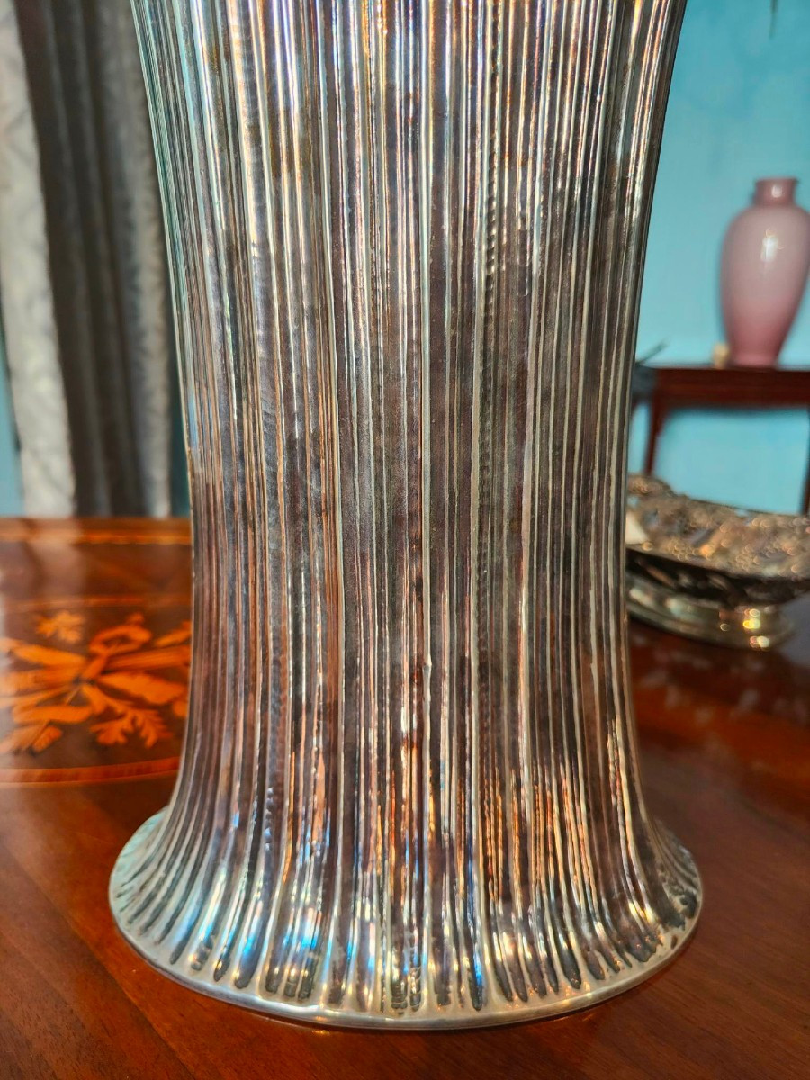  vaso in argento sterling, Paderna Milano-photo-4