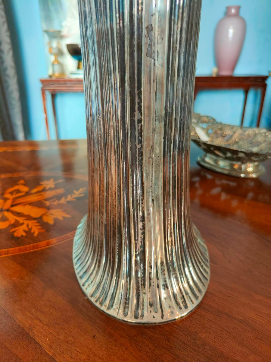  vaso in argento sterling, Paderna Milano-photo-2