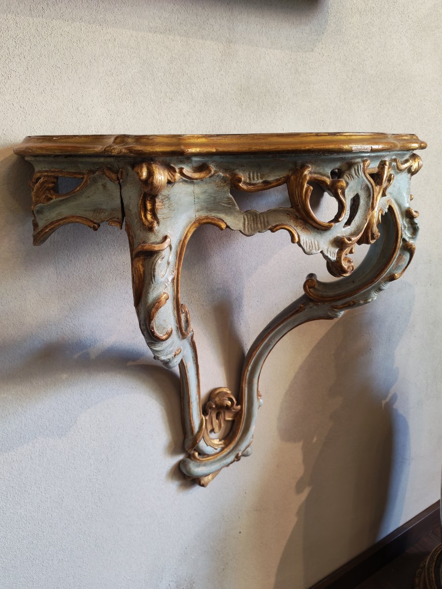 Coppia di piccole consolle veneziane-photo-4