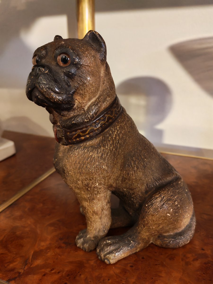 Cane carlino austriaco  in terracotta 