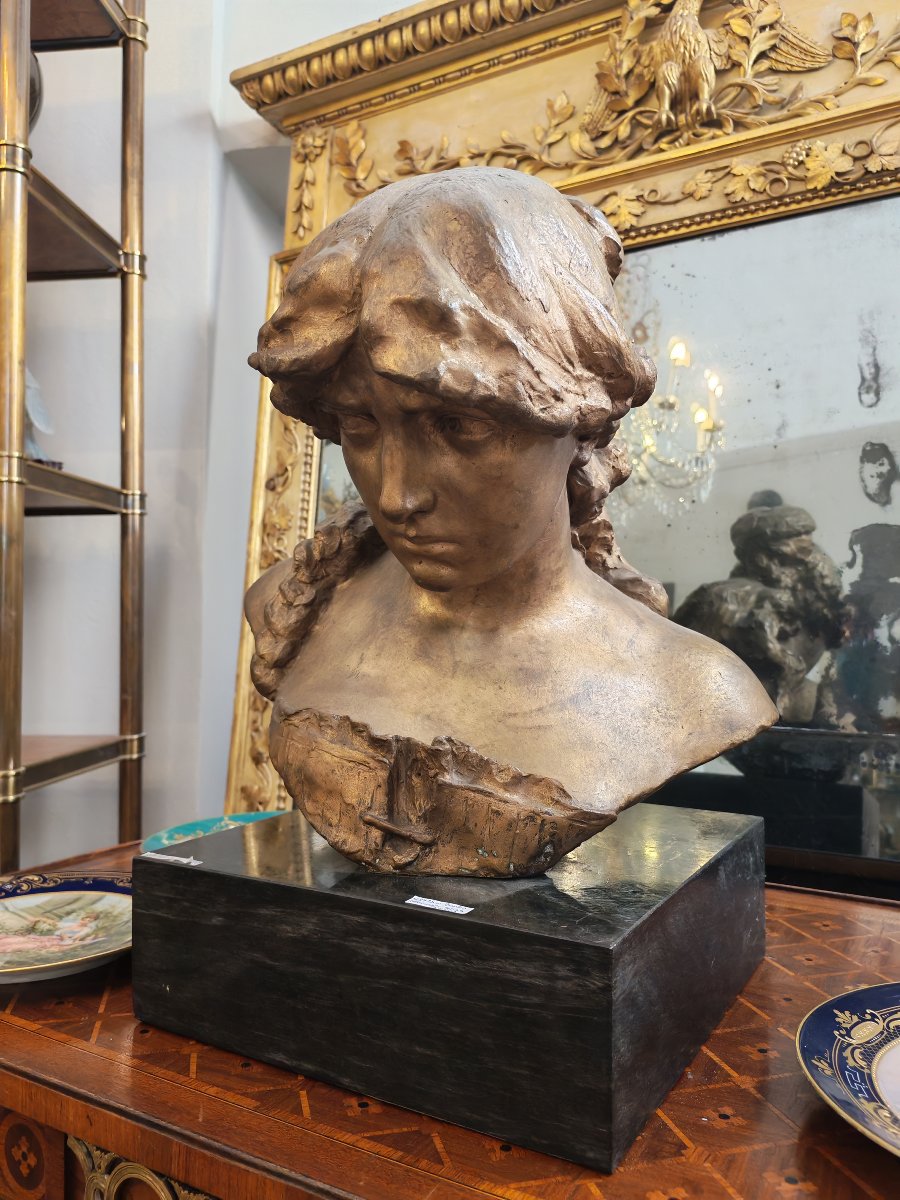 Busto in bronzo di Davide Caladra