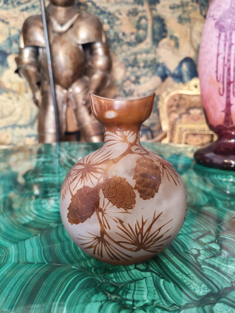 Vaso in vetro di Emille Gallé 