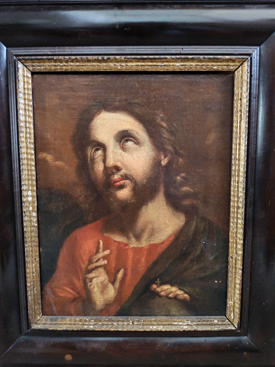 Dipinto, Cristo Benedicente del XVIII secolo-photo-3