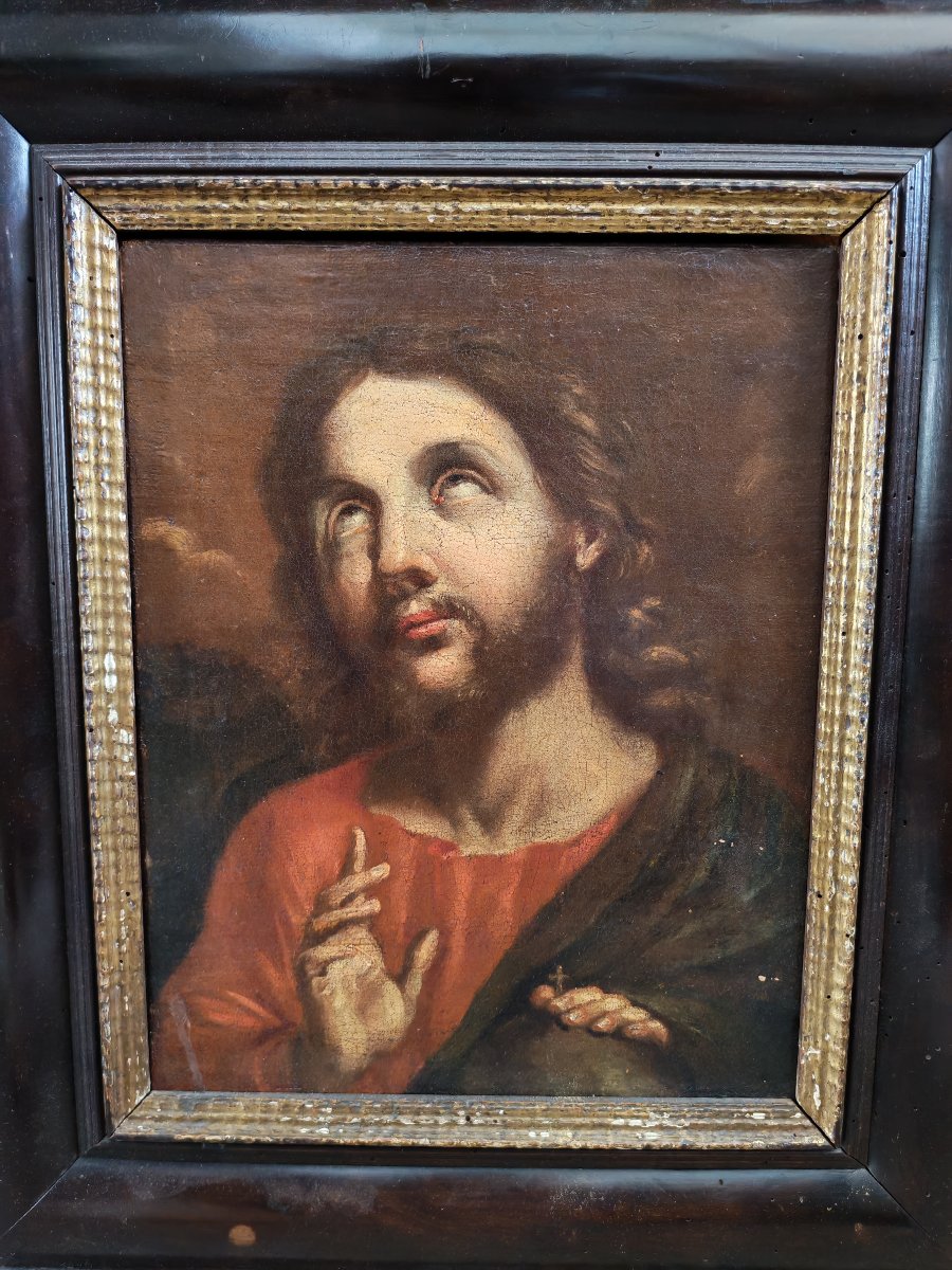 Dipinto, Cristo Benedicente del XVIII secolo-photo-4
