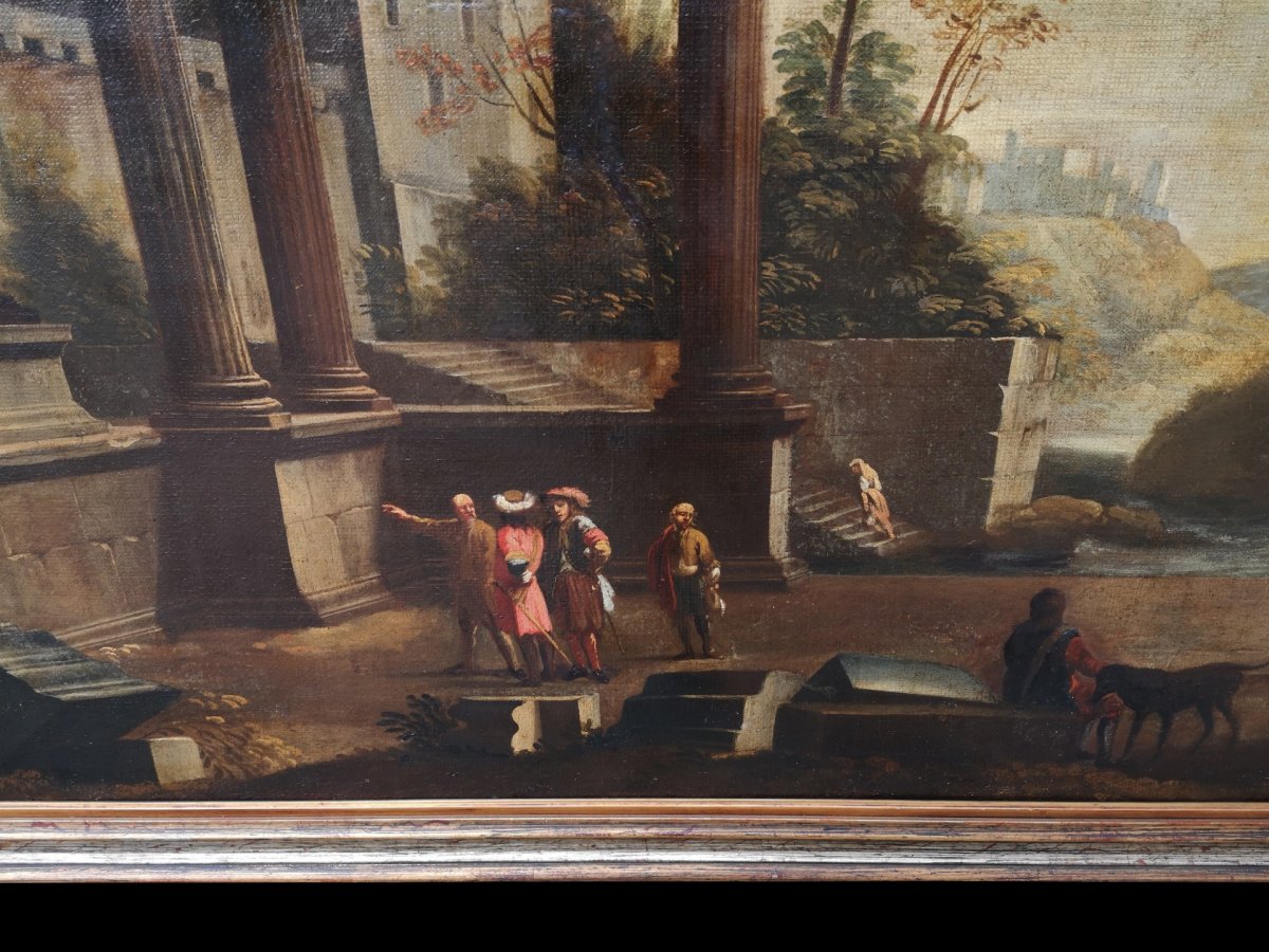 Capriccio Architectural, Début Du XVIIIe Siècle-photo-1