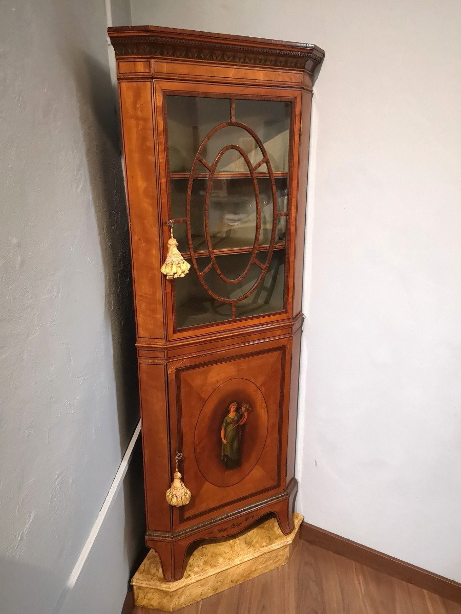 Vitrine d'Angle, Angleterre, XIXe Siècle-photo-2