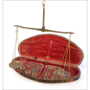 Antique Gold-coin Scales. France, Circa 1800-1850