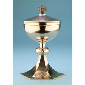 Antique 100% Solid-silver Ciborium With Pearls. France, Circa 1925