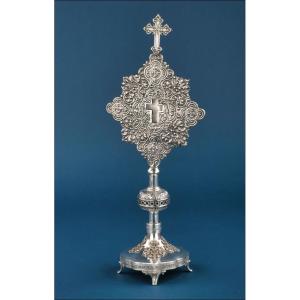 Antique Silver Reliquary. José Vilaplana. Valencia, Spain. C. 1920