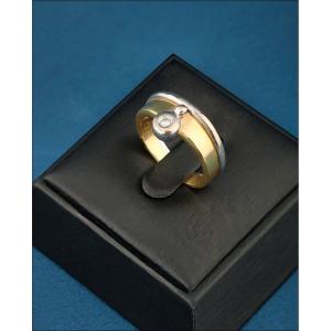 Vintage Solitaire Ring, 18k Gold And 2.5 Mm Diamond. 1980s