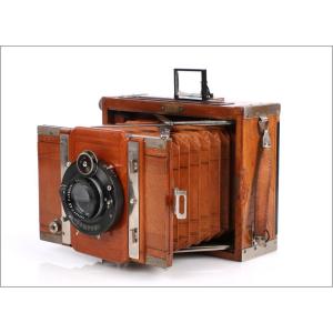 Antique Contessa-nettel Tropen Plate Camera, Germany C. 1919–1922.