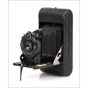Antique Folding Camera C.p. Goerz Roll-tenax, Germany 1910–1922