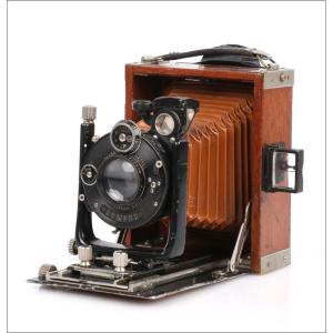 Antique Contessa-nettel Sonnet Tropen 9x12 Camera. Sealed Cartridge. Germany 1920