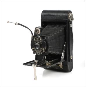 Antique Kodak Folding Hawk-eye No. 2 Model B Black Camera. Usa, 1930-1934