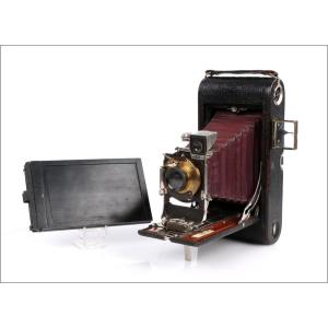 Antique Kodak Folding No. 3a Camera. Combination Back. Red Bellows. Usa C. 1910