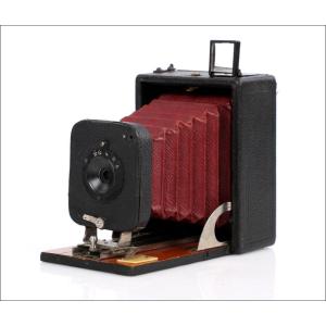 Antique 6x9 Folding Plate Camera. Good Condition. Circa 1900