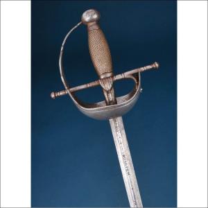 Spain. Antique Half Cup Sword. Iohanis Hollich. 17th Century