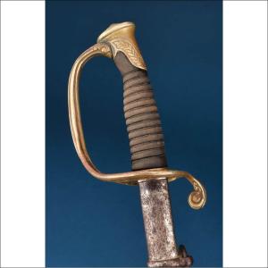 France. Antique Model 1845 Sword Or Sabre For Senior Nco. Circa 1890