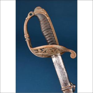 France. Antique Private Purchase Infantry Officer’s Sword Or Sabre. Late 19th C Descripción Ing