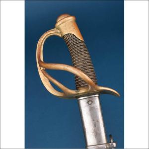 France. Antique Light Cavalry Sword Model 1882. February 1883