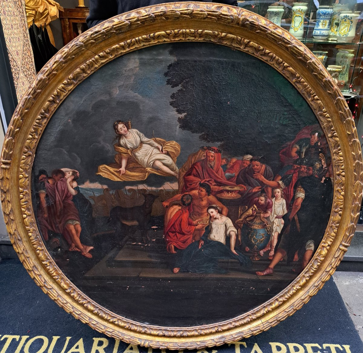 Il sacrificio di Ifigenia - Dipinto XVIII secolo-photo-2