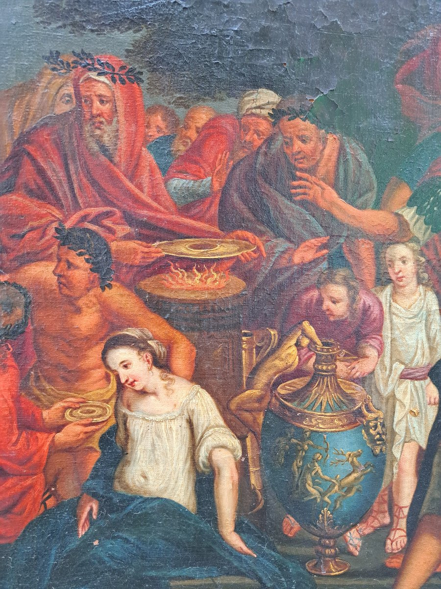 Il sacrificio di Ifigenia - Dipinto XVIII secolo-photo-3