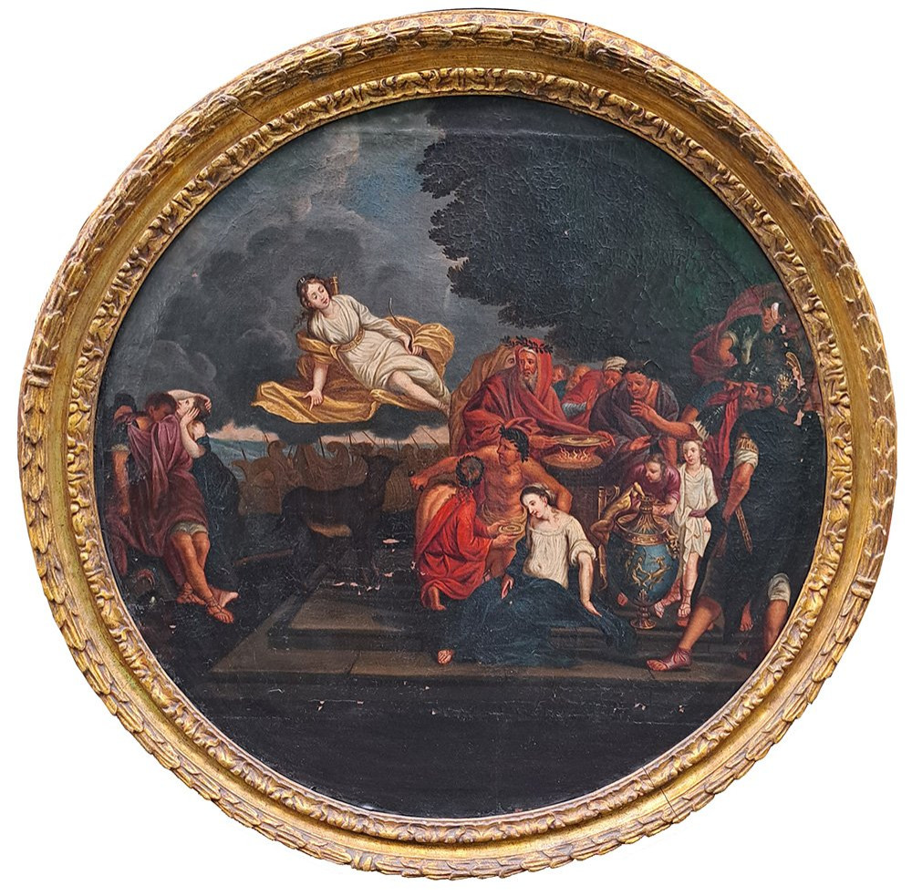 Il sacrificio di Ifigenia - Dipinto XVIII secolo-photo-3