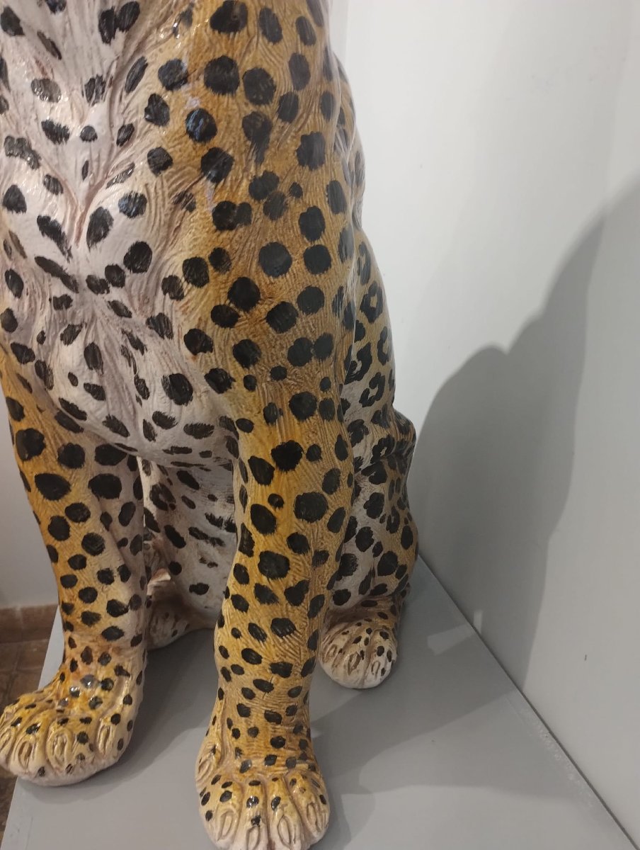 Giaguaro in ceramica policroma-photo-1