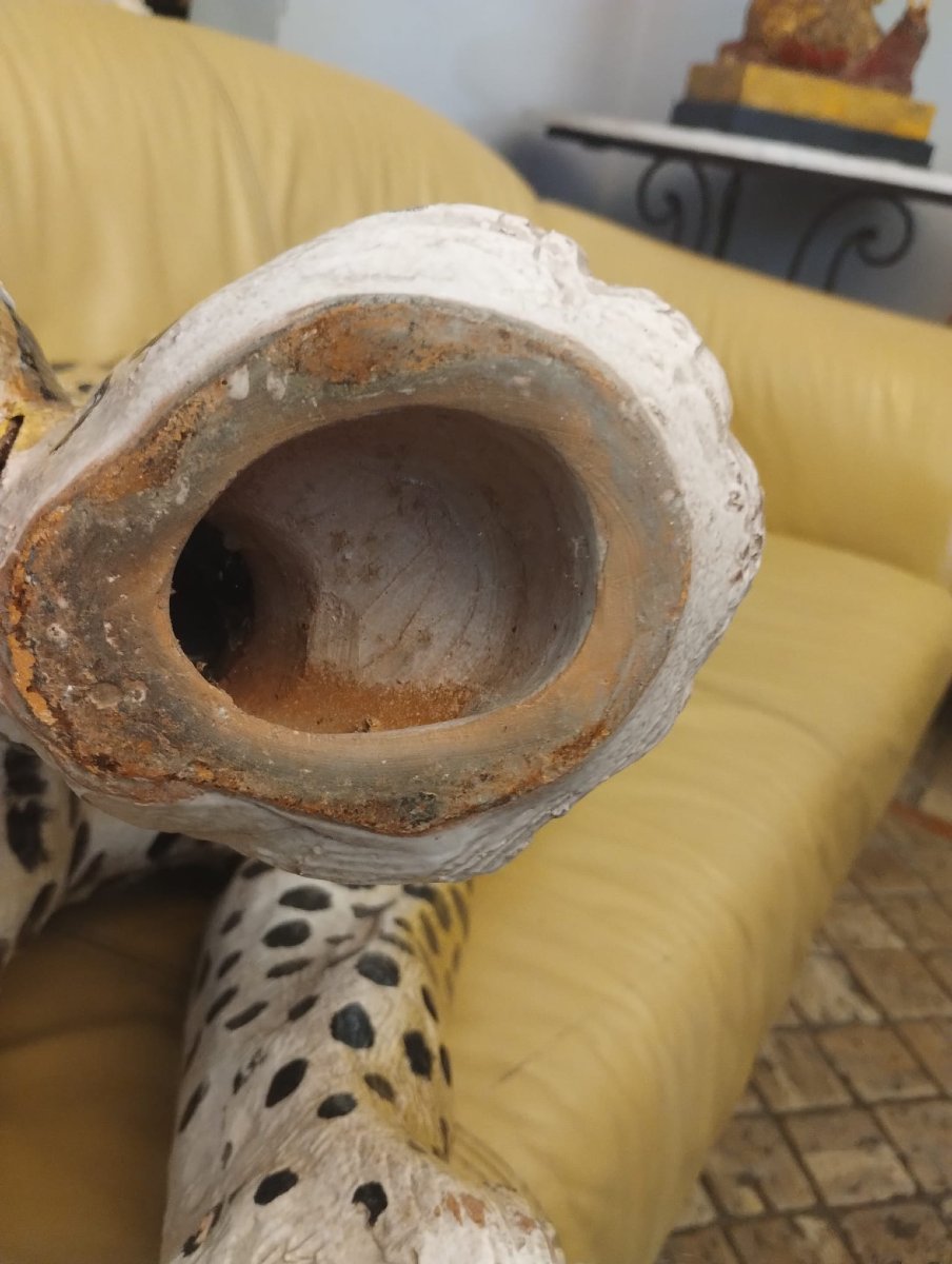 Giaguaro in ceramica policroma-photo-3