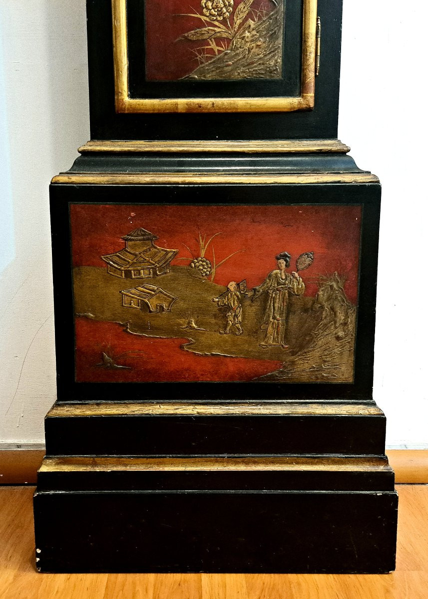 Orologio a colonna a "chinoiserie"-photo-3