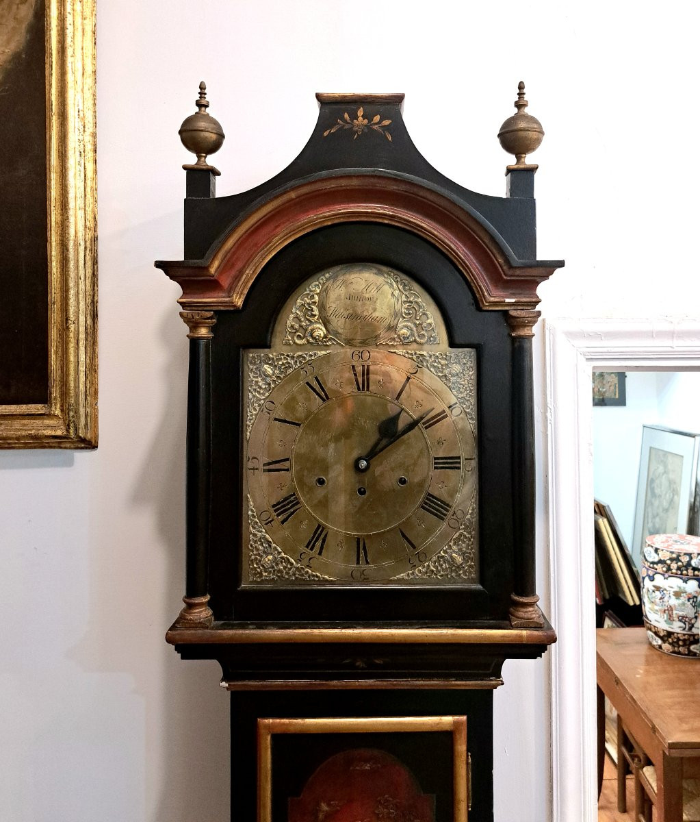 Orologio a colonna a "chinoiserie"-photo-3