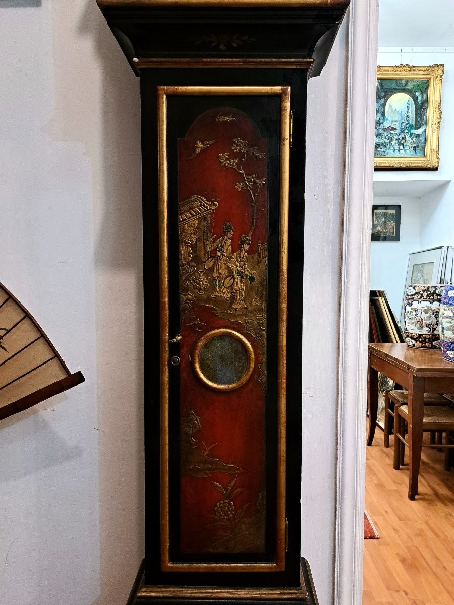 Orologio a colonna a "chinoiserie"-photo-4