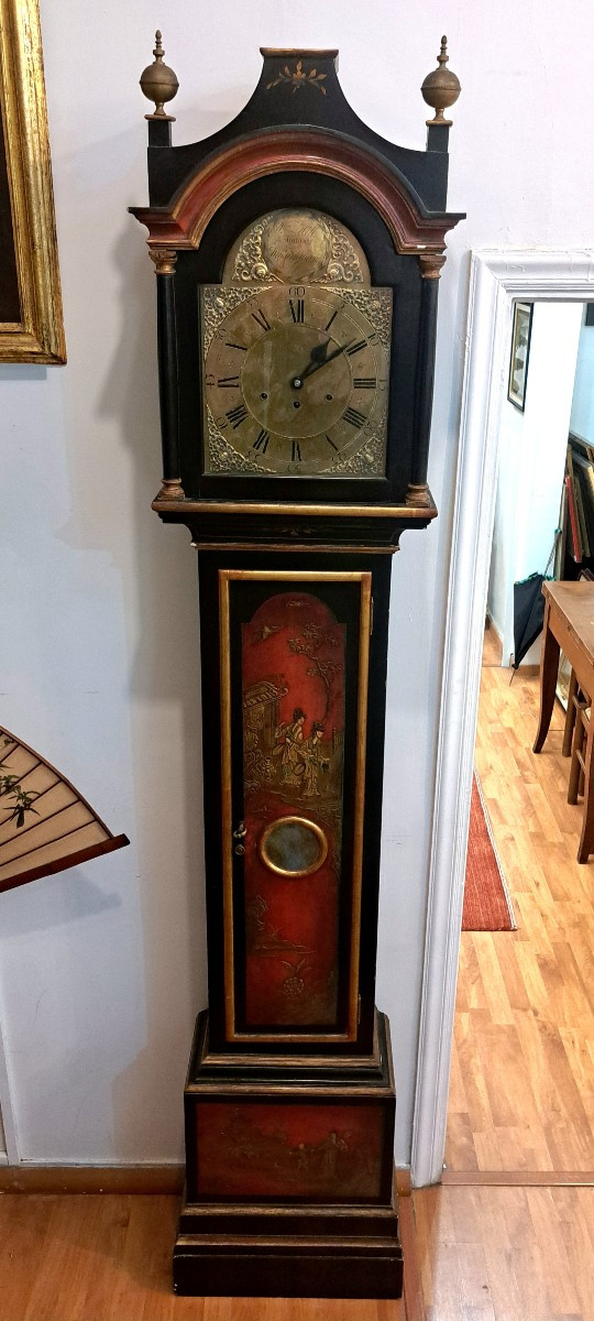 Orologio a colonna a "chinoiserie"