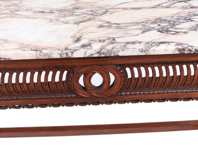 Coppia di Consolle con piano in marmo-photo-3