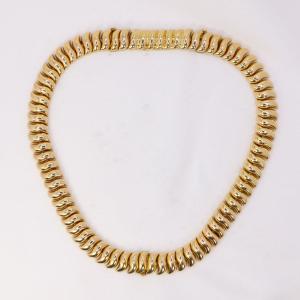 Boucheron Ondule Yellow Gold Bracelet Necklace